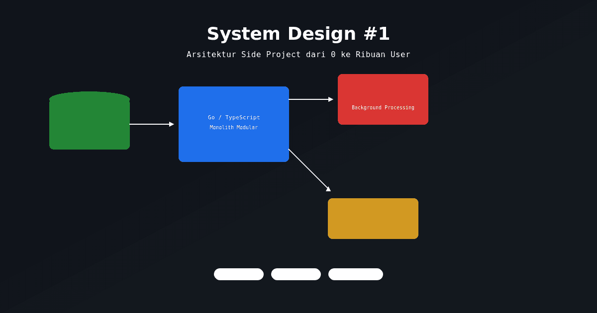 System Design #1 — Arsitektur untuk Side Project yang (Mungkin) Viral
